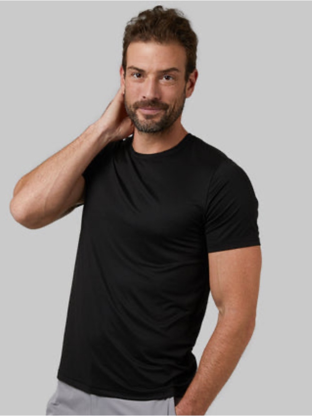 CLASSIC CREW MEN'S COOL T-SHIRT BLACK LARGE